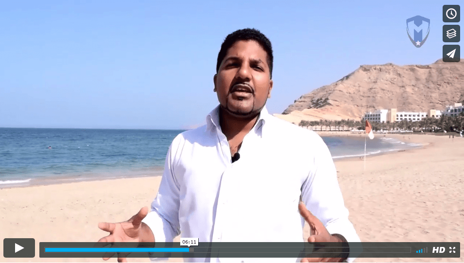 Muneer presenting mighty mindset in Oman
